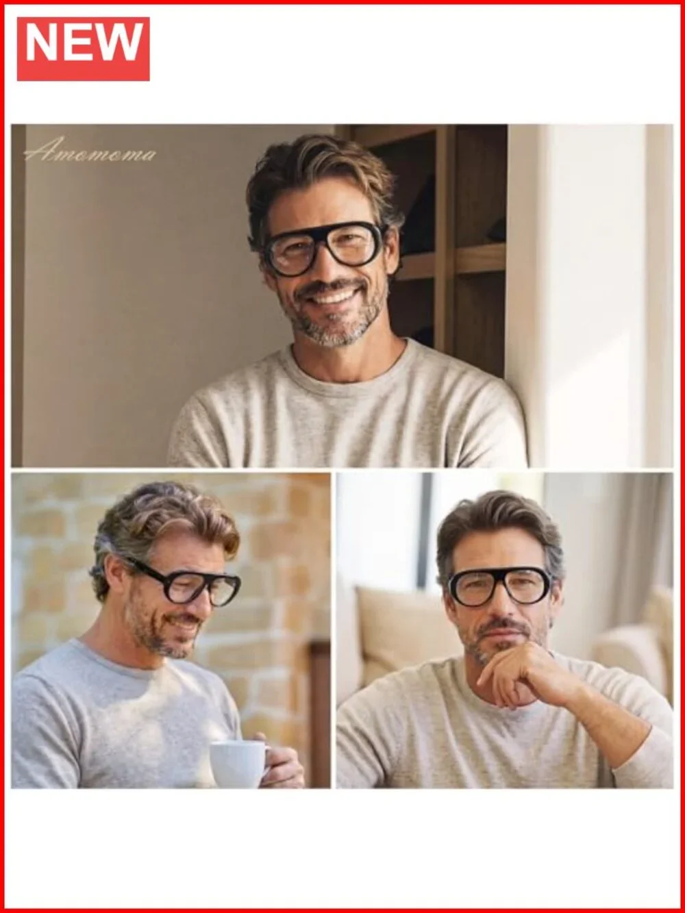 3 Pack Retro Oversized Aviator Blue Light Blocking Reading Glasses for Women Men